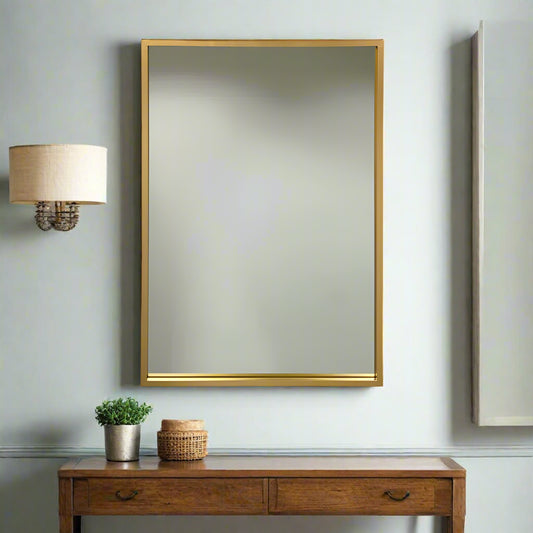 Gold Metal Framed Wall Mirror My Store