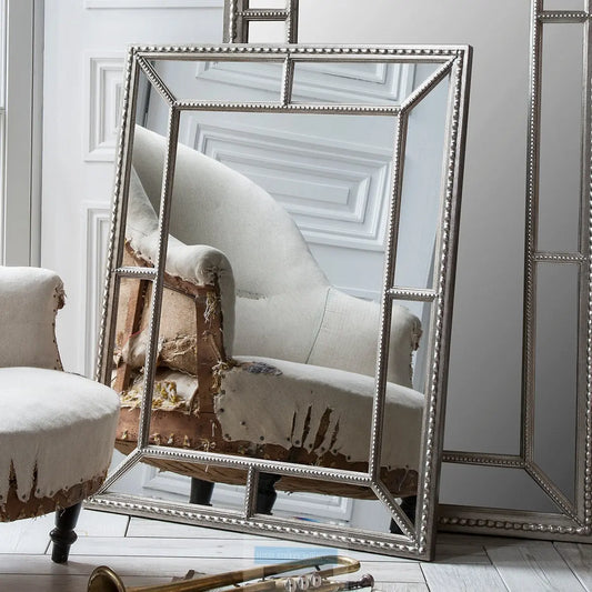 Lawson Wall Mirror Silver medium - High Street Mirrors