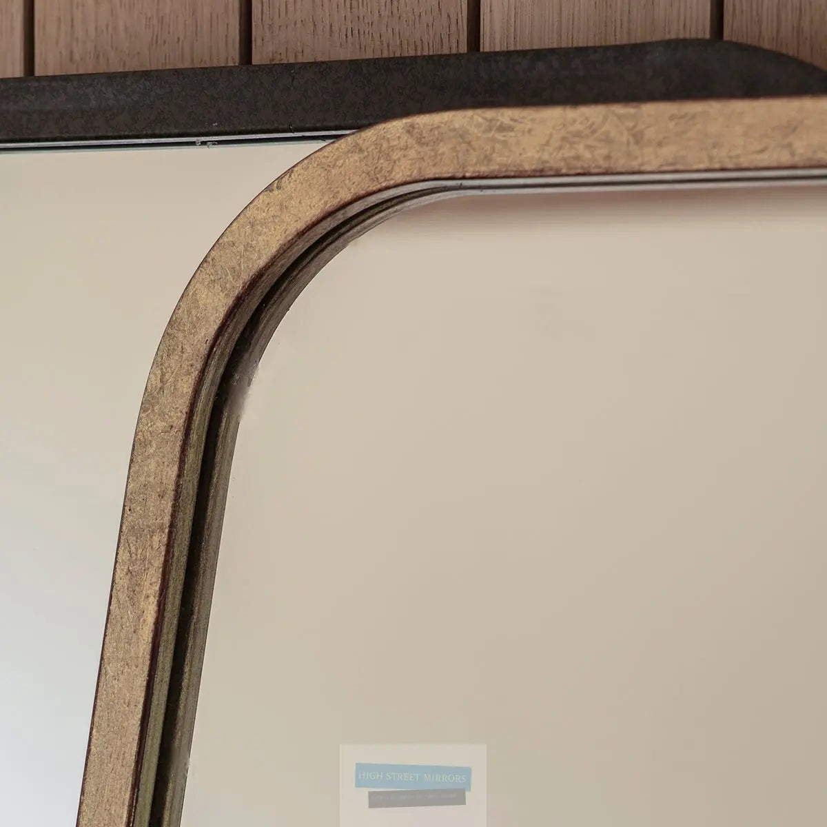 Kurva Distressed Gold Mirror High Street Mirrors