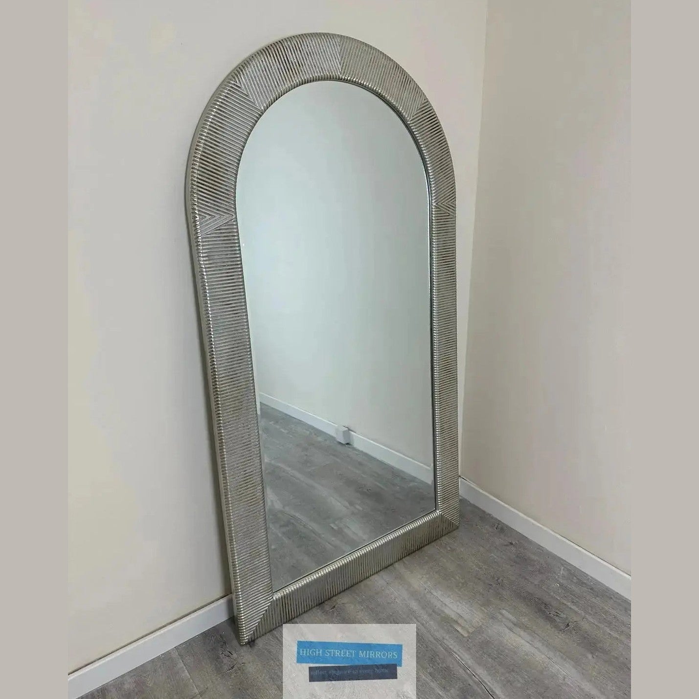 Leon Large Overmantle Mirror in Champagne High Street Mirrors